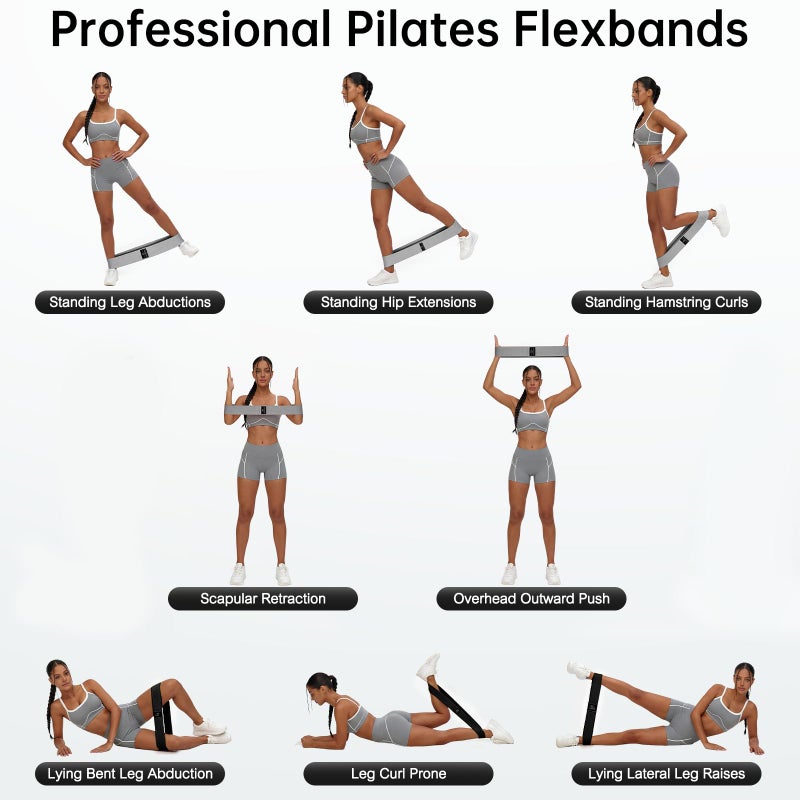 RenoJ Booty Resistance Bands Set, Renoj Non Slip Hip Exercise Bands for Legs and Butt Women [3 Set] - Image 2